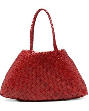 Dragon Diffusion Bolso Shopper Con Asa Tejida - Rojo