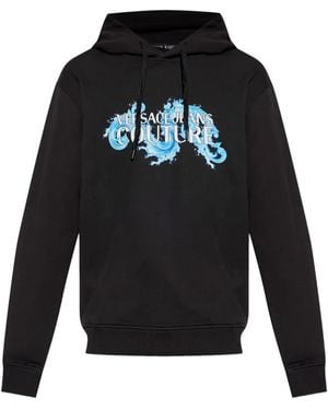 Versace Jeans Couture Hooded Jumper - Black
