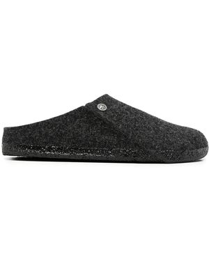 Birkenstock Zermatt Wool Felt Slippers - Black