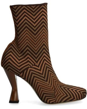 Missoni Stiefel Mit Zickzackmuster - Braun