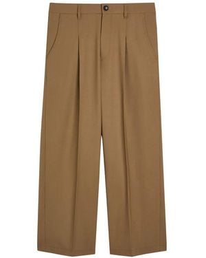 Maria McManus Pleated Tailored Trousers - Natural