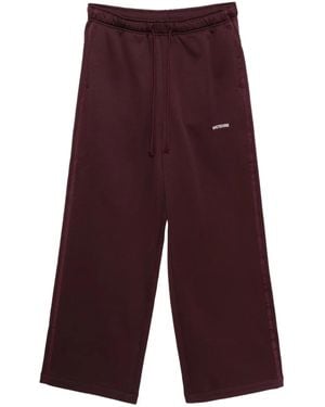 we11done Trainingsbroek Met Zijstreep - Paars