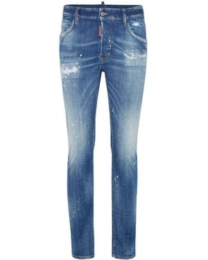 DSquared² Stretch-Cotton Skinny Jeans - Blue