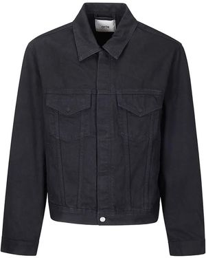 Arte' ロゴ デニムジャケット - ブルー