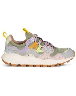 Flower Mountain Yamano 3 Panelled Trainers - White