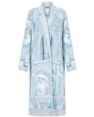 CAMILLA The Hum of the Alhambra trench coat - Azul