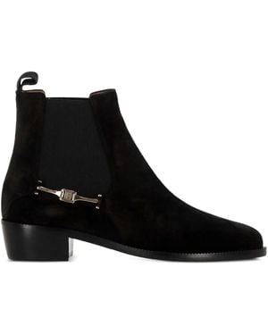 Ferragamo F Buckle Chelsea Boots - Black