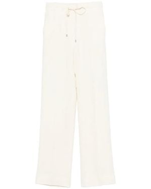 Antonelli Drawstring Straight Trousers - White