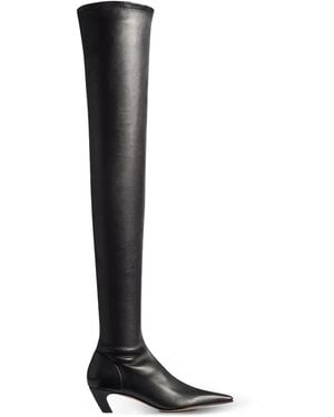 KHAITE Arizona Over-The-Knee Stretch Boots - Black