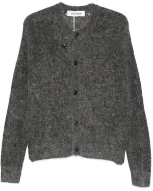 Tonywack Brushed-Effect Cardigan - Grey