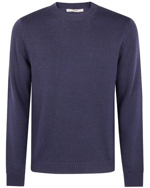 Nuur Crew-Neck Sweater - Blue
