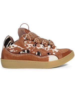 Lanvin Curb Sneakers - Brown