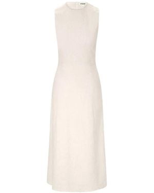 STAUD Martine Midi Dress - White