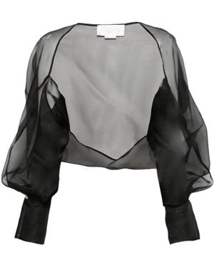 Genny Veste À Manches Bouffantes - Grey