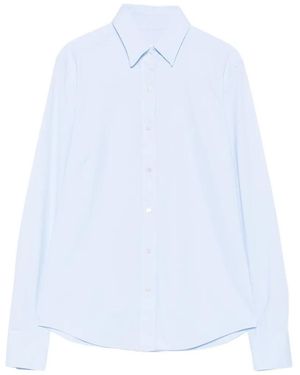 Xacus Sara Long-Sleeve Button-Down Shirt - White