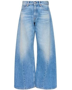 MM6 by Maison Margiela Wide-Leg Jeans - Blue