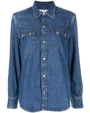 RE/DONE 50S Sawtooth Western Shirt - Blue