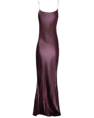 ANDAMANE Robe Longue À Design Sans Manches - Violet