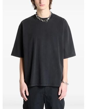 1017 ALYX 9SM Katoenen T-Shirt Met Geborduurd Logo - Zwart