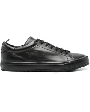 Officine Creative Leather Low-Top Trainers - Black