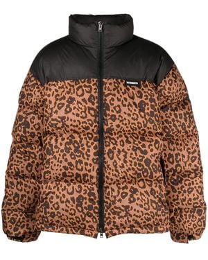 Vetements Zip-Fastening Padded Jacket - Brown