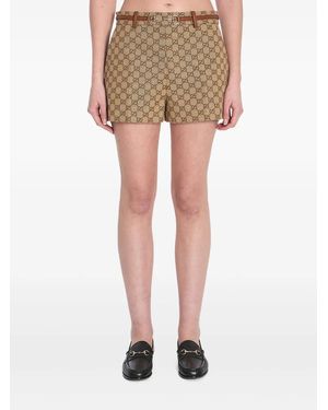 Gucci GG ホースビット ショートパンツ - ナチュラル