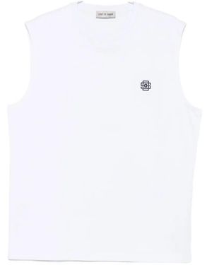 State of Order Indian Team Logo-Embroidered Sleeveless Vest - White