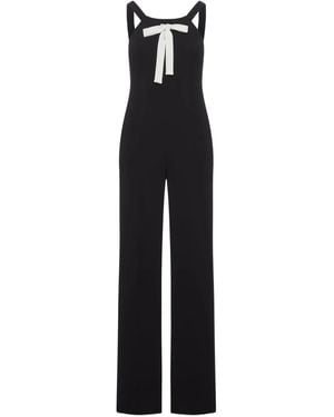 Max Mara Bow-Detail Jumpsuit - Black