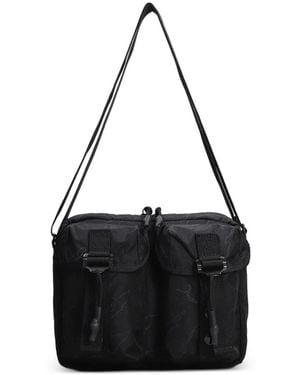 Maharishi A.L.I.C.E Embroidered Buckle-Fastening Shoulder Bag - Black