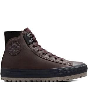 Converse Chuck Taylor City Trek Waterproof Platform Trainers - Brown