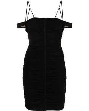 Givenchy Off-Shoulder Spaghetti-Strap Minidress - Black