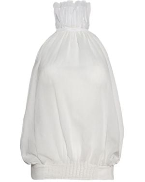 Christopher Esber Pintucked Halterneck Top - White