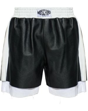 Moschino Leather Shorts - Black