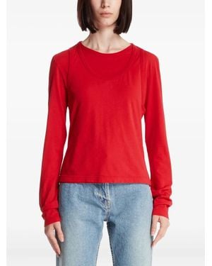 The Row レイヤード Tシャツ - レッド