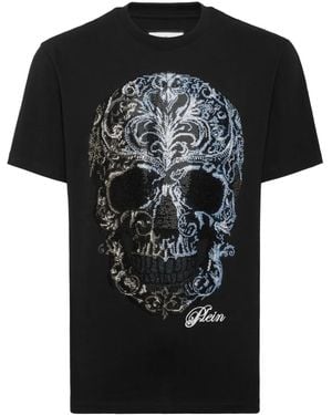 Philipp Plein Degrade Skull T-Shirt - Black
