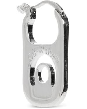 Off-White c/o Virgil Abloh ロゴ ピアス - ホワイト