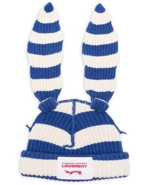 Charles Jeffrey Gestreepte Muts - Blauw