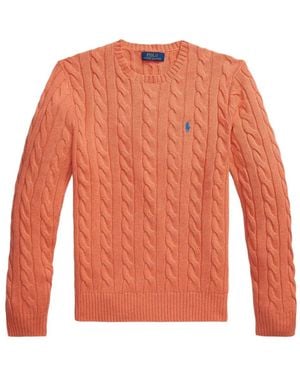 Polo Ralph Lauren Cable-knit Long-sleeves Jumper - Orange