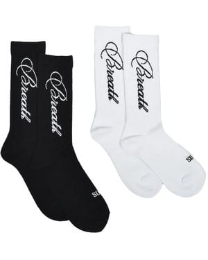 BREATH Logo Socks (Set Of Two) - White