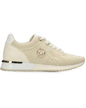 Mexx Ellen Logo-Plaque Knit Sneakers - White
