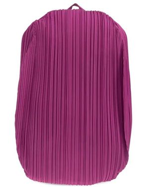 Pleats Please Issey Miyake Pleated Oval Backpack - Purple