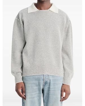 mfpen Charming Striped Wool Sweatshirt - Grey