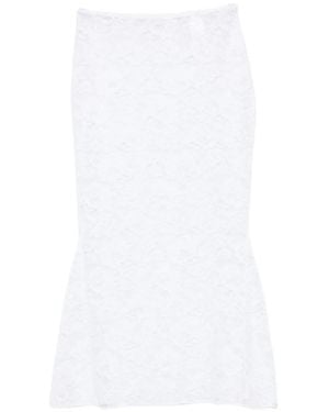 Oséree Bridal O Lover Lace Long Skirt - White