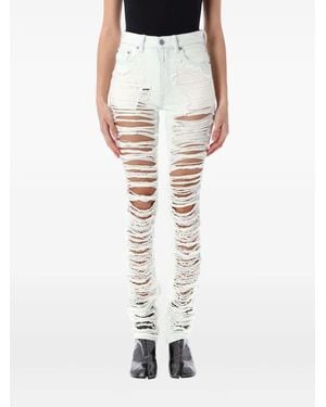 MM6 by Maison Martin Margiela ダメージ スキニージーンズ - ブラック