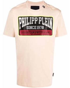 Philipp Plein Logo-Print Cotton T-Shirt - Multicolour