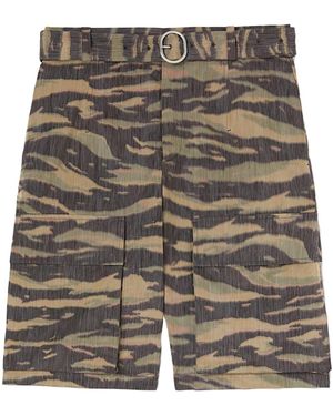 Jil Sander Camouflage-Print Shorts - Grey