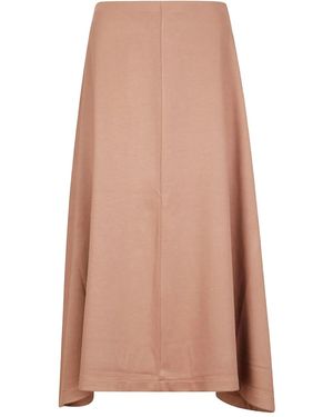Hira A-Line Midi Skirt - Natural