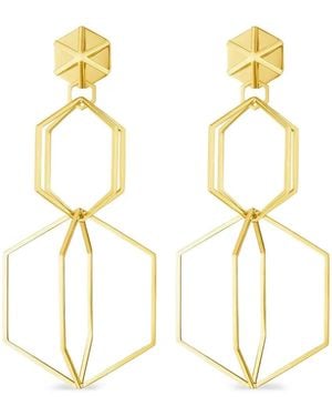 CADAR B Home Two Drop Earrings - Metallic