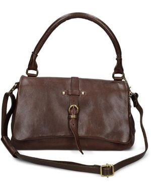 A.s.98 Buckle-Fastening Leather Shoulder Bag - Brown
