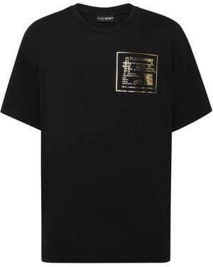 Philipp Plein Detail Cotton T-Shirt - Black